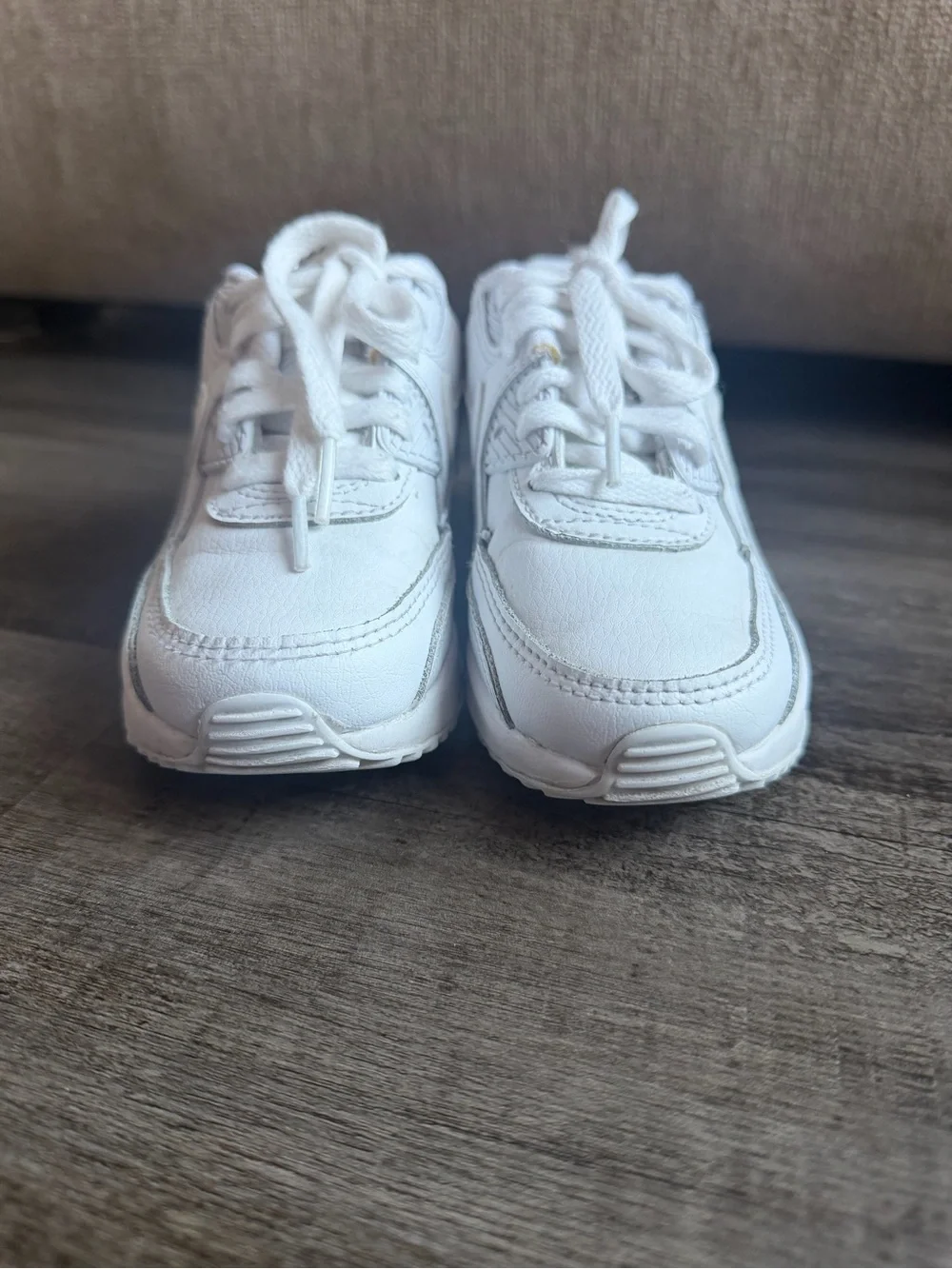 Nike Kids White Air Max Style Sneakers